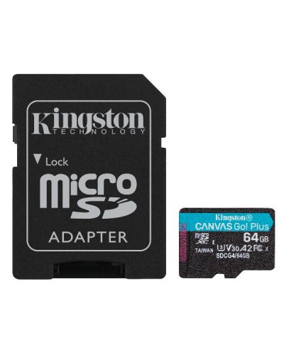 MicroSD Canvas Go! Plus 64GB con adattatore