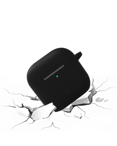 AIRCASE4 - Custodia in silicone morbido compatibile con Airpods 4th Gen.
