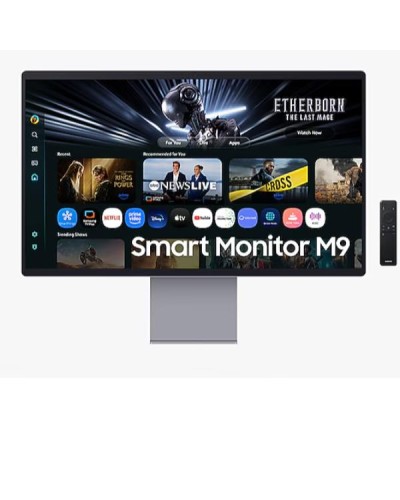 S32FM900  Smart Monitor, UHD QD-OLED con USB-C, Webcam, Speaker e Telecomando