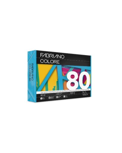 FABRIANO COLORE AZZURRO - A4 80g 500 fogli