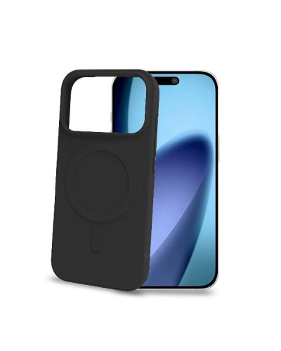 CROMOMAG - Cover in TPU morbido compatibile con la tecnologia Magsafe, colore nero compatibile con Apple iPhone 17 PRO MAX [IPH