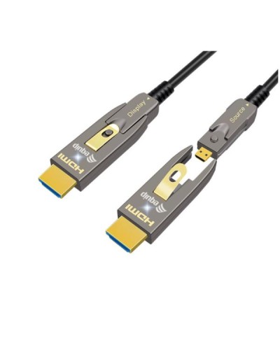EQUIP - Cavo Ottico Attivo HDMI 2.1 Staccabile Tipo D + A, 8K/60Hz - 20m