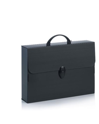 Valigetta EVERY LINE TOTAL BLACK 37,5x27x8 cm - 1 chiusura