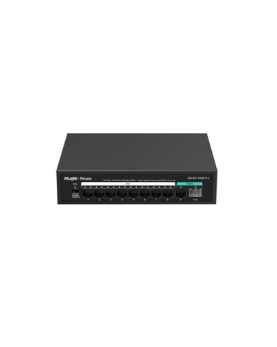 Reyee Switch unmanaged 8xGE PoE+ 1xGE 1xSFP. PoE Budget 120W