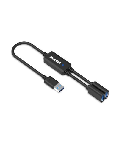 XHUB-02UA-5GY  HUB SDOPPIATORE USB 3.0 da USB-A e 2 PORTE USB-A