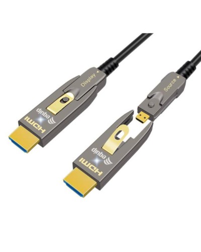 EQUIP - Cavo ottico attivo HDMI 2.0 staccabile tipo D + A, 4K/60Hz - 15m