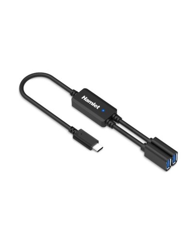 XHUB-02UC-5GY  HUB SDOPPIATORE USB 3.0 da USB-C a 2 PORTE USB-A