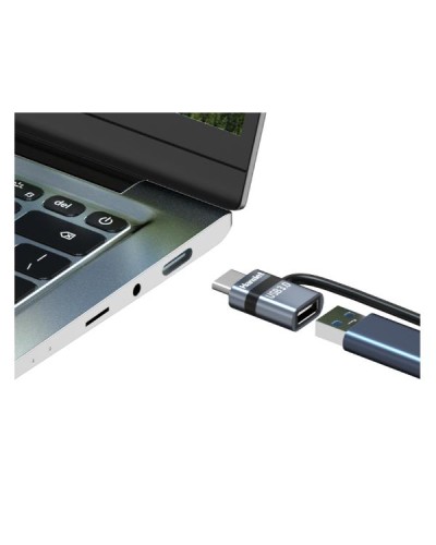 XAD-LCM-AF  Adattatore USB-C Maschio to USB-A 3.0 Femmina con Fermacavo