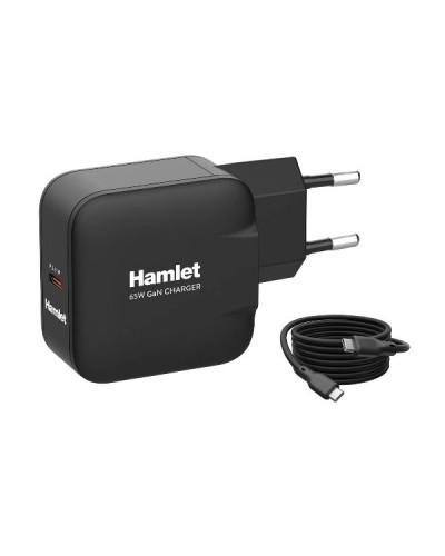 XPDG-65WC20  Alimentatore da parete USB-C Power Delivery 65 Watt con Cavo 2 metri - Tecnologia GaN