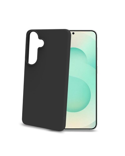 CROMO - Cover in morbido TPU con finitura soft touch colore nero compatibile con Samsung Galaxy S26+ 5G