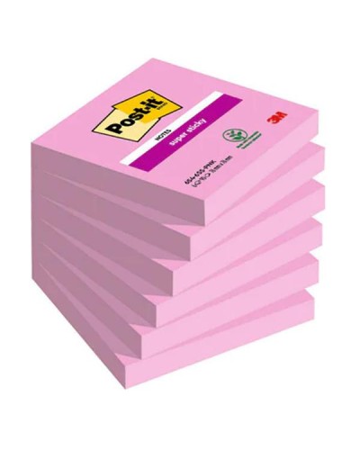 CF6 S-STICKY 76X76MM ROSA TROPICALE