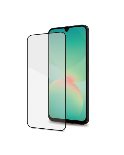 FULLGLASS - Vetro 9H con bordo colorato nero compatibile con Samsung Galaxy A27 5G