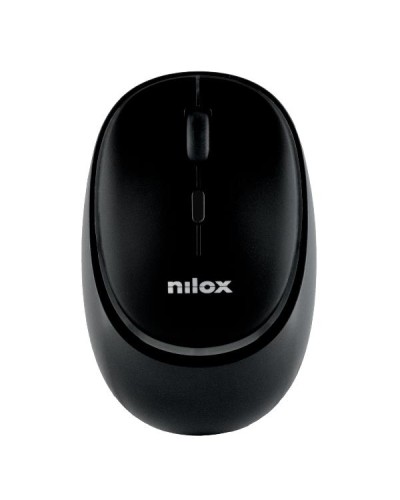 NILOX TECH - Mouse ottico, connessione wireless DUAL (BT 5.2 e Dongle 2.4GHZ), 1600 DPI, ricaricabile tramite porta USB-C, cavo