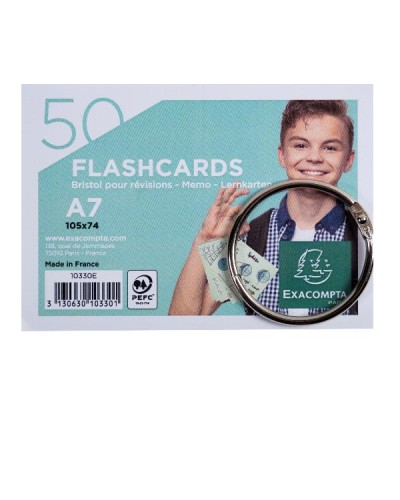 FLASHCARDS A7 COLORI ASSORTITI (Conf.19 da 50 Flashcards))