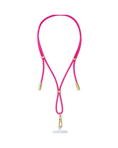 Cordino di ricarica USB-C e portacellulare 2 in 1 Neon Pink