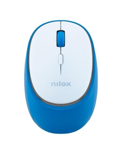 NILOX TECH - Mouse ottico, connessione wireless DUAL (BT 5.2 e Dongle 2.4GHZ), 1600 DPI, ricaricabile tramite porta USB-C, cavo