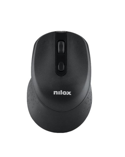 NILOX TECH - Mouse ottico, connessione wireless 2.4 Ghz, 4 tasti con silent click, 1600DPI, funziona con pile AA(non incluse) e