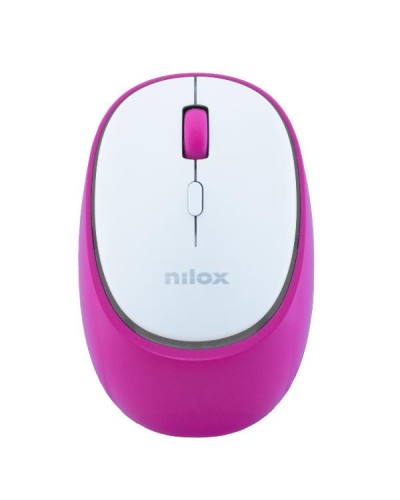 NILOX TECH - Mouse ottico, connessione wireless DUAL (BT 5.2 e Dongle 2.4GHZ), 1600 DPI, ricaricabile tramite porta USB-C, cavo