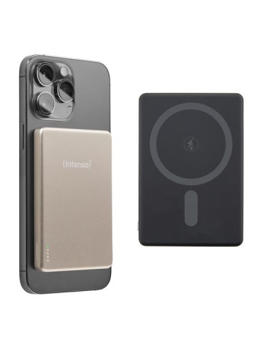 POWER BANK MAG SAFE Intenso MW 5000 mAh Ricarica Wireless Champagne