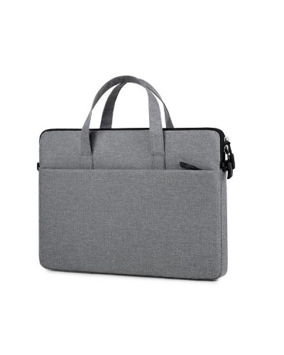 NILOX TECH - Borsa per Notebook/Laptop 15.6", slim, 2 ampi scomparti, manico e tracolla, cerniera rinforzata
