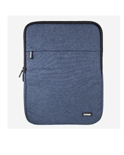 NILOX TECH - Custodia sleeve per Notebook fino a 15.6", imbottita, anti shock, cerniera in metallo, 2 ampi scomparti