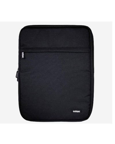 NILOX TECH - Custodia sleeve per Notebook fino a 14.1", imbottita, anti shock, cerniera in metallo, 2 ampi scomparti