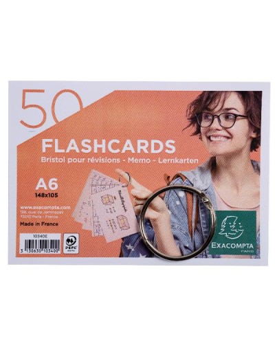 FLASHCARDS A6 COLORI ASSORTITI (Conf.19 da 50 Flashcards))