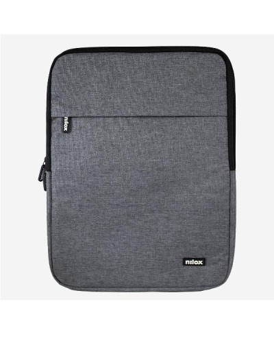 NILOX TECH - Custodia sleeve per Notebook fino a 17.3", imbottita, anti shock, cerniera in metallo, 2 ampi scomparti