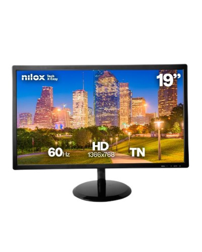 NILOX TECH - Monitor 19" 60Hz/TN/HDMI/VGA/5ms