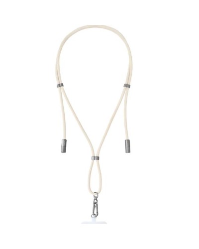 Cordino di ricarica USB-C e portacellulare 2 in 1 Beige