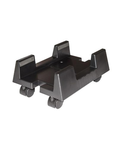 SUPPORTO COMPUTER VERTICALE CON RUOTE COLORE NERO
