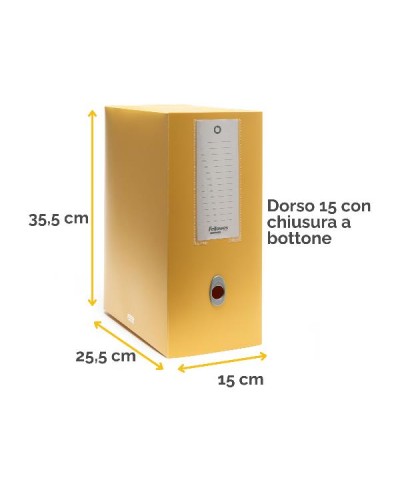 Scatola progetto Holos D15 giallo in plastica riciclata