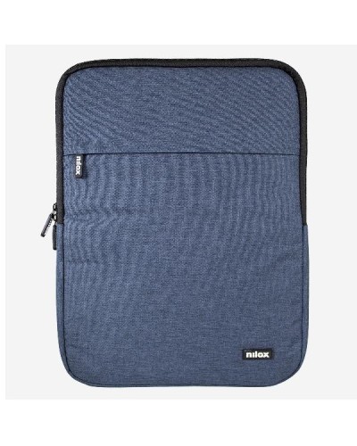 NILOX TECH - Custodia sleeve per Notebook fino a 14.1", imbottita, anti shock, cerniera in metallo, 2 ampi scomparti