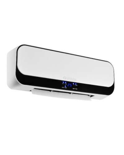 Termoventilatore a parete "Olimpia Splendid CALDO UP T" - 2000 W - Display LED - Resistenza in ceramica - Riscalda fino a 60 m3
