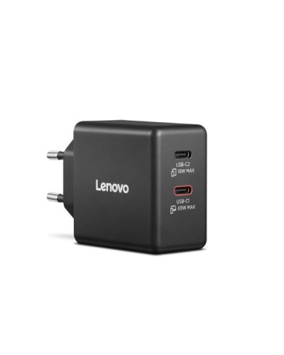 Caricabatterie Lenovo Dual USB-C 65W GaN