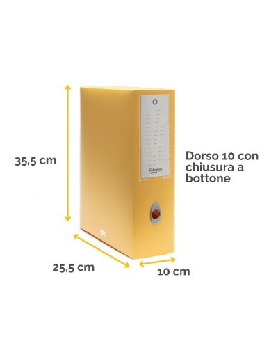 Scatola progetto Holos D10 giallo in plastica riciclata