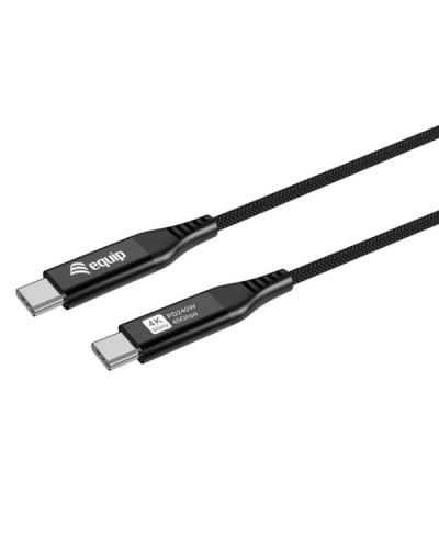 EQUIP - CAVO USB4 ultrasottile, da USB-C M a USB-C M, 40 Gbps, PD 3.1 240 W, 8K/60 Hz, compatibile con Thunderbolt 3/4, 1.2m