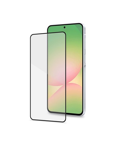 FULLGLASS - Vetro 9H con bordo colorato nero compatibile con Samsung Galaxy A57 5G/ Galaxy A57 5G Enterprise Edition