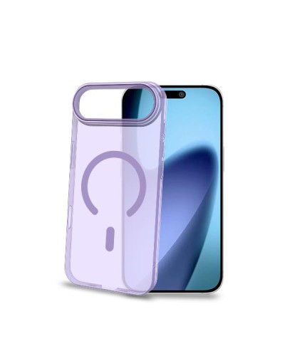 COLORMAG - Cover rigida trasparente con finitura lavanda compatibile con la tecnologia Magsafe per Apple iPhone Air [IPHONE 17 