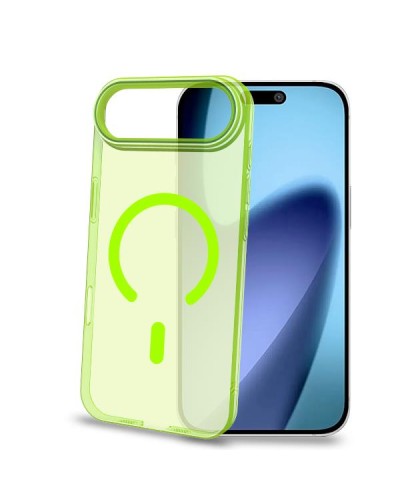 COLORMAG - Cover rigida trasparente con finitura limone compatibile con la tecnologia Magsafe per Apple iPhone Air [IPHONE 17 C