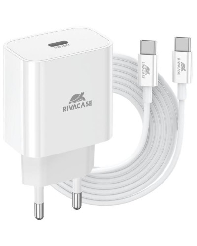 Caricatore da muro WD4 EU bianco 20 W PD 3.0/ 1 USB-C, con cavo USB-C/USB-C