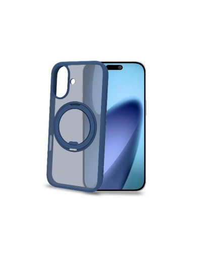 MAGSTAND - Cover in TPU semi trasparente con anello magnetico integrato che funge da stand compatibile con la tecnologia Magsaf