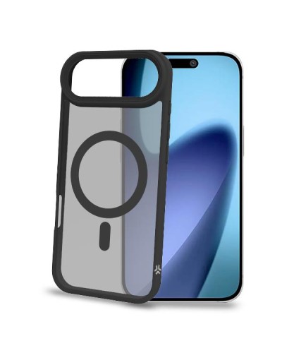 MAGMATT - Cover morbida trasparente con bordi effetto opaco compatibile con la tecnologia Magsafe per Apple iPhone Air [IPHONE 