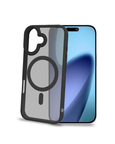 MAGMATT - Cover morbida trasparente con bordi effetto opaco compatibile con la tecnologia Magsafe per Apple iPhone 17 [IPHONE 1