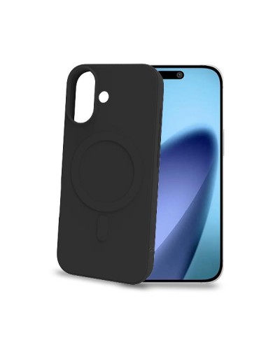 CROMOMAG - Cover in TPU morbido compatibile con la tecnologia Magsafe, colore nero compatibile con Apple iPhone 17 [IPHONE 17 C