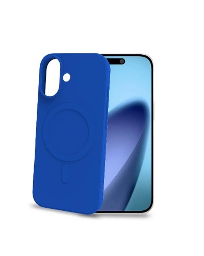 CROMOMAG - Cover in TPU morbido compatibile con la tecnologia Magsafe, colore blu compatibile con Apple iPhone 17 [IPHONE 17 CA