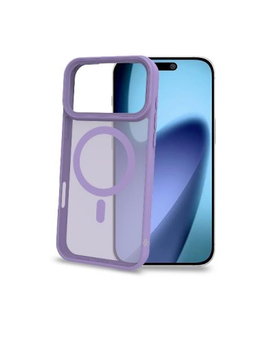 MAGMATT - Cover morbida trasparente con bordi effetto opaco compatibile con la tecnologia Magsafe per Apple iPhone 17 Pro Max  
