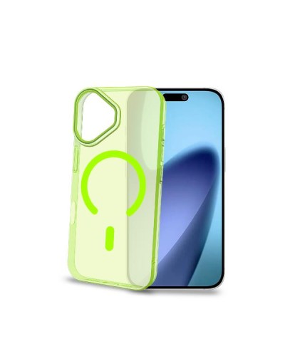 COLORMAG - Cover rigida trasparente con finitura limone compatibile con la tecnologia Magsafe per Apple iPhone 17 [IPHONE 17 CA