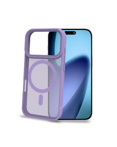 MAGMATT - Cover morbida trasparente con bordi effetto opaco compatibile con la tecnologia Magsafe per Apple iPhone 17 Pro [IPHO