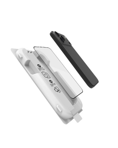 GLASSKIT - Applicatore auto-allineante con vetro protettivo 9H con spessore 0.3 mm compatibile con Apple iPhone 17 Pro [IPHONE 